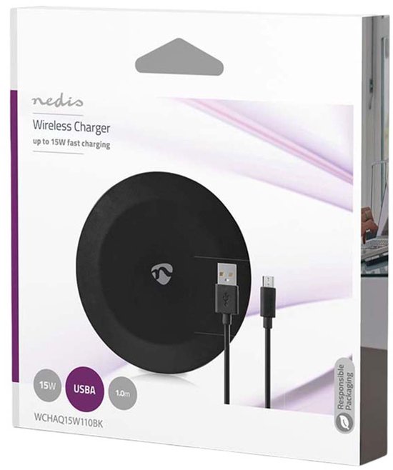 Nedis Draadloze Oplader - 5 / 7.5 / 10 / 15 W - 2.0 A - LED-indicatie in gebruik - Inclusief kabel - USB Type-A - 1.00 m - afbeelding 12