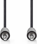 Nedis Stereo-Audiokabel - 3,5 Male - 3,5 Male - Vernikkeld - m - Rond Zwart — EAN 5412810288038