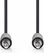 Nedis Stereo-Audiokabel - 3,5 Male - 3,5 Male - Vernikkeld - m - Rond Zwart — EAN 5412810288038