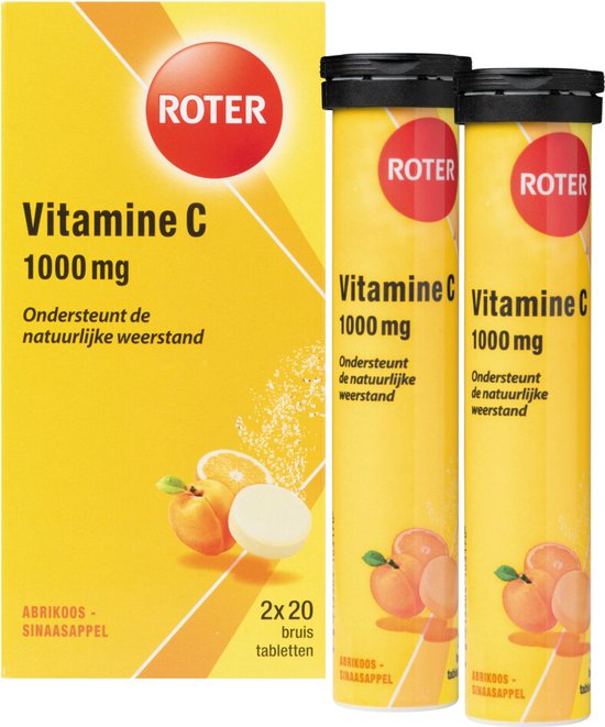 Roter Vitamine C Bruistabletten Sinaasappel Abrikoos - 3 x 2 x 20 stuks - Voordeelverpakking - afbeelding 10