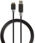 USB-Kabel - USB 2.0 - USB-A Male - USB Micro-B Male - 480 Mbps - Verguld - m - PVC - afbeelding 9