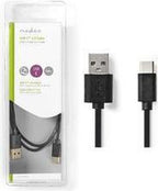 USB-Kabel - USB 2.0 - USB-A Male - USB-C Male - W - 480 Mbps - Vernikkeld - m - Rond - PVC - afbeelding 23