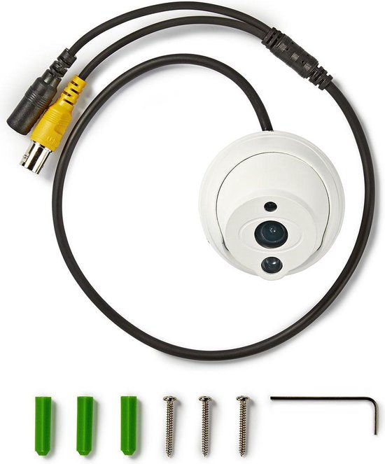 Nedis CCTV-Beveiligingscamera - Full HD 1080p - Nachtzicht: 15 m - Netvoeding - 1/3" CMOS - Kijkhoek: 82 ° - Lens: 3.6 mm - ABS - Wit / Zwart - afbeelding 5