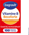Dagravit Vitamine B Becoforte - Vitamine B3, B5, B6, B11 en B12 helpen om vermoeidheid te verminderen - 100 tabletten - afbeelding 1