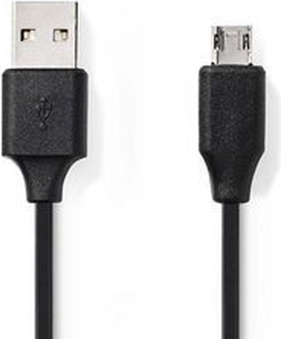 Nedis CCGB60510BK10 USB-kabel 1 m 2.0 USB A Micro-USB B Zwart - afbeelding 5