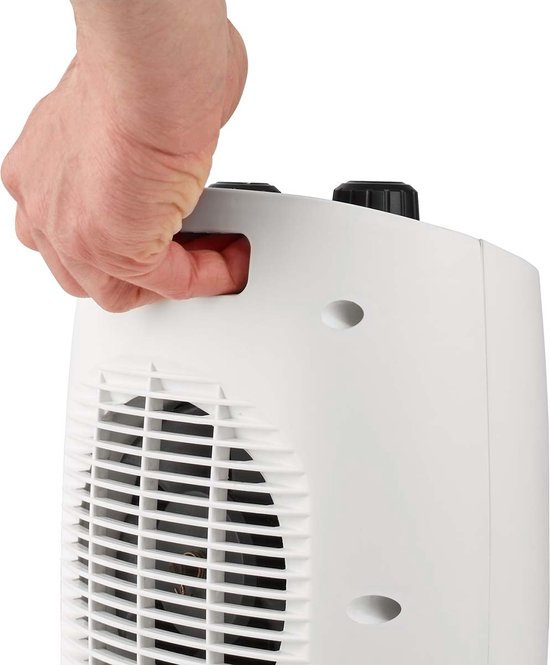 Nedis Keramische PTC-Ventilatorkachel - 1000 / 2000 W - 2 Verwarmingsmodi - Instelbare thermostaat - Draait automatisch - Oververhittingsbeveiliging - Omvalpreventie - afbeelding 4