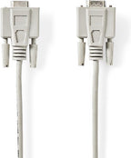 Seriële Kabel - D-SUB 9-Pins Male - D-SUB 9-Pins Female - Vernikkeld - 2.00 m - Rond - PVC - Ivoor - Envelop - afbeelding 10