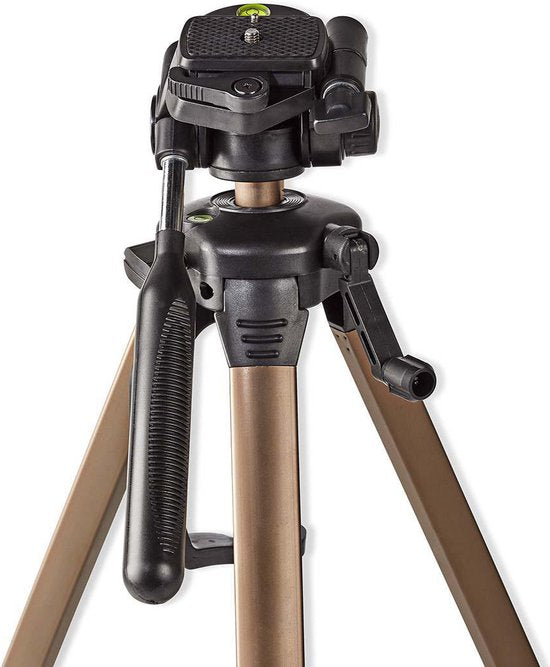 Statief - Maximaal draagvermogen: 4.5 kg - Minimale werkhoogte: 60.0 cm - Maximale werkhoogte: 156.0 cm - 3 Segmenten - Pan & Tilt - Inclusief reistas - Zelfnivellerende voeten - ABS / Aluminium - afbeelding 4