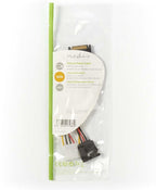 Nedis Interne Voedingskabel - SATA 15-Pins Male - Molex Female / SATA 15-Pins Female - Verguld - 0.20 m - Rond - PVC - Multicolour - Envelop - afbeelding 2