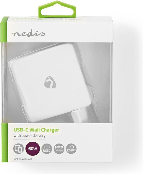 Nedis thuislader met 1 USB-C PD poort - 60W - afbeelding 18