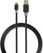 USB-Kabel - USB 2.0 - USB-A Male - USB Micro-B Male - 480 Mbps - Verguld - m - PVC - afbeelding 4