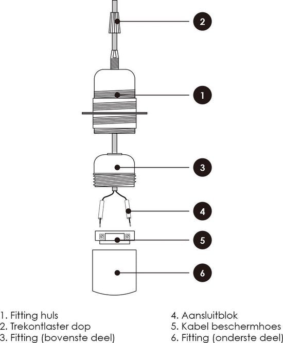 Home Sweet Home - E27 fItting - Geborsteld staal - 4/4/8.5cm - Rond - voor E27 lamphouder gemaakt van metaal - geschikt voor E27 lichtbron - - afbeelding 7