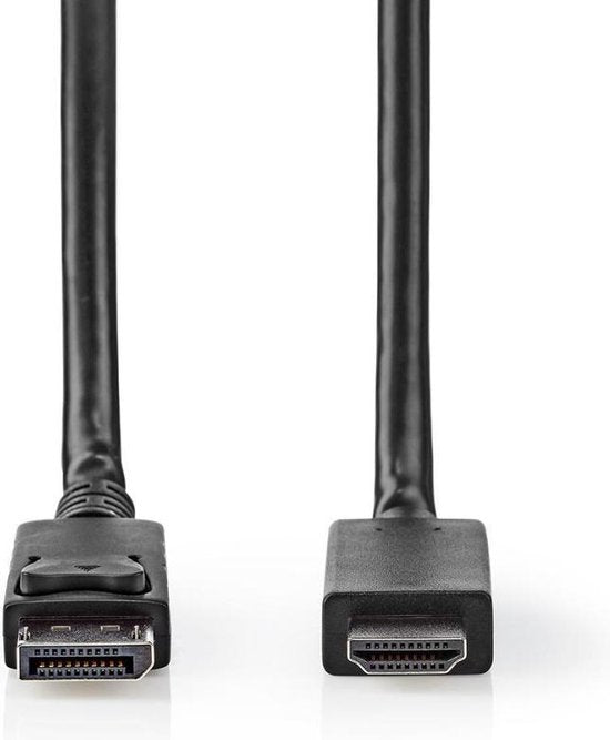 Nedis DisplayPort-Kabel - DisplayPort Male - HDMI Connector - 4K@60Hz - Vernikkeld - 2.00 m - Rond - PVC - Zwart - Polybag - afbeelding 6