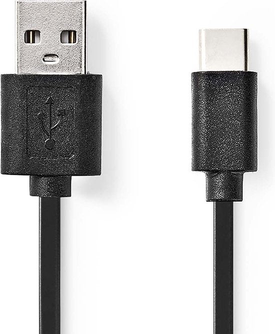 USB-Kabel - USB 2.0 - USB-A Male - USB-C Male - W - 480 Mbps - Vernikkeld - m - Rond - PVC - afbeelding 20