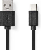 USB-Kabel - USB 2.0 - USB-A Male - USB-C Male - W - 480 Mbps - Vernikkeld - m - Rond - PVC - afbeelding 20