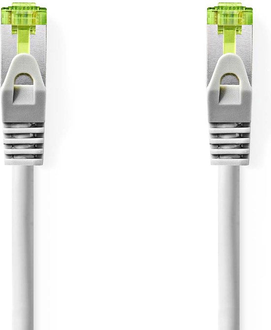 Nedis CAT7 Netwerkkabel - S/FTP - RJ45 Male - RJ45 Male - 1.00 m - Snagless - Rond - LSZH - Grijs - Envelop - afbeelding 1