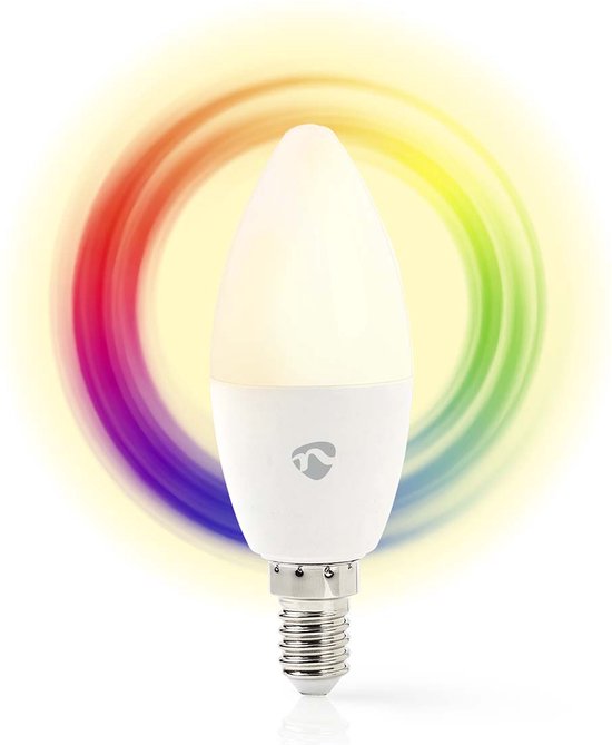 Nedis SmartLife Multicolour Lamp - Wi-Fi - E14 - 470 lm - 4.90 W - RGB / Warm tot Koel Wit - 2700 - 6500 - Android / IOS - Kaars - 1 Stuks - afbeelding 15
