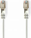 Nedis CAT5e-Kabel | SF/UTP | RJ45 Male | RJ45 Male | 10.0 m | Rond | PVC | Wit | Blister - afbeelding 1