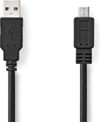 Nedis USB-kabel m USB A B Zwart Zwart — EAN 5412810288892