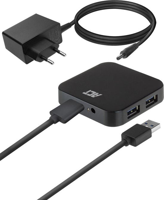 ACT USB hub 3.0, 4 poorts, 10W stroomadapter AC6305 - afbeelding 6