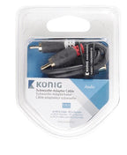 Konig Subwoofer/Tulp stereo (m) - Tulp mono (v) audio adapter - 0,20 meter - afbeelding 7