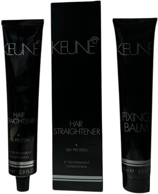 3 x Keune Hairstraightener(2 x 85 ml, fixing balm + Hairstraightener (Omvormer)) - afbeelding 5