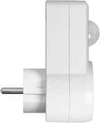 Doorvoerstekker met bewegingsmelder,( NIET VOOR BELGIE GESCHIKT !! )Schakelt diversen apparaten tot 1200 watt - Plug-in Bewegingssensor met stopcontact - PIR Sensor IP20 - 120 ° Detectie - Voor Nederlands Stopcontact - afbeelding 2