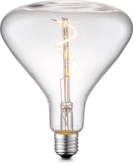 Home sweet home LED lamp Flex E27 3W dimbaar Home Sweet Home - Edison Vintage E27 LED filament lichtbron Flex - Helder - 14/14/16cm - Spiraal - Retro LED lamp - Dimbaar - 3W 160lm 3000K - warm — EAN 8718808113113