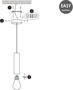 Home Sweet Home - Landelijke Hanglamp Billy - geschikt voor E27 LED lichtbron - hanglamp gemaakt van Hout - 10/10/130cm - Pendellamp geschikt voor - afbeelding 10