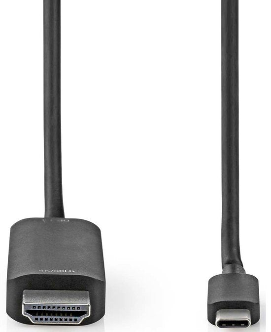 Nedis USB-C Adapter - USB 3.2 Gen 1 - USB-C Male - HDMI Connector - 4K@60Hz - 2.00 m - Rond - Vernikkeld - PVC - Zwart - Doos - afbeelding 8