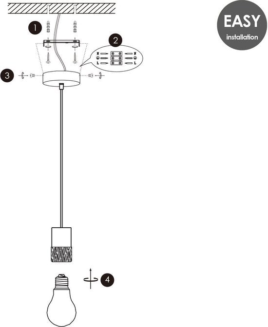 Home Sweet Home - Landelijke Hanglamp Furdy - geschikt voor E27 LED lichtbron - hanglamp gemaakt van Hout - 10/10/116cm - Pendellamp geschikt voor woonkamer, slaapkamer en keuken - afbeelding 9