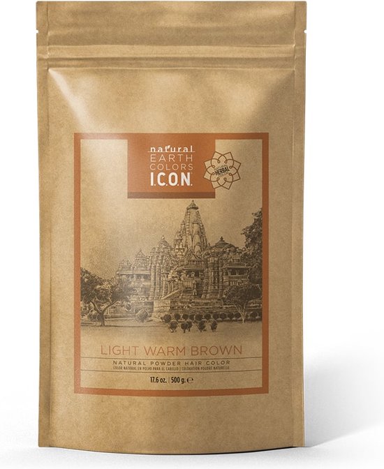 Icon HENNA Natural Earth Colors Light Warm Brown 500g - afbeelding 1