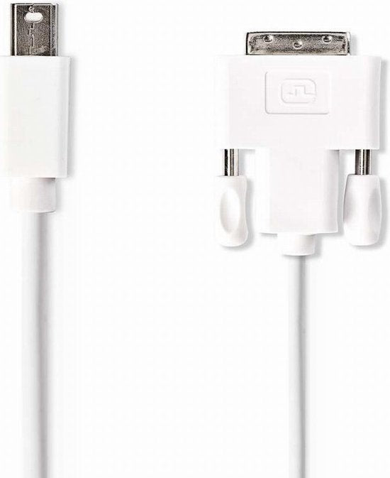 Nedis Mini DisplayPort-Kabel - DisplayPort 1.2 - Mini-DisplayPort Male - DVI-D 24+1-Pins Male - 21.6 Gbps - Vernikkeld - 2.00 m - Rond - PVC - Wit - Envelop - afbeelding 7