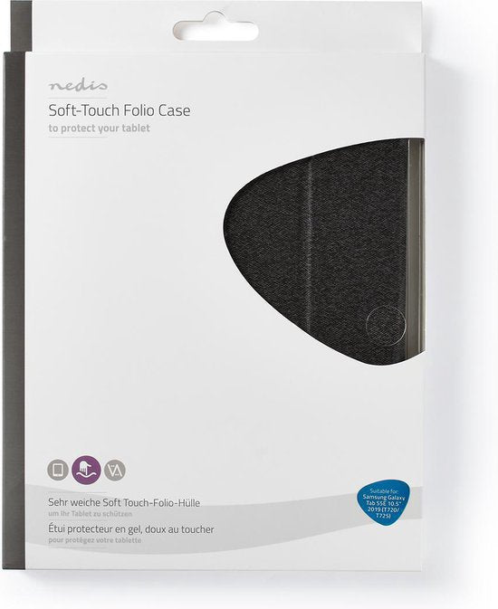 Nedis Tablet Folio Case - Galaxy Tab S5E 10.5" 2019 (T720/T725) - Grijs / Zwart - Polycarbonate / TPU - afbeelding 5