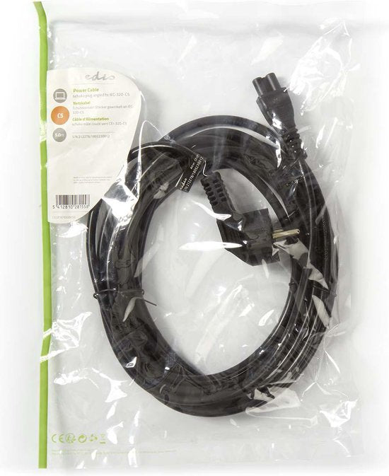 Nedis electriciteitssnoer Zwart m Netstekker type F - afbeelding 14