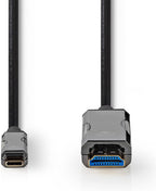 Nedis Actieve Optische USB-Kabel - USB-C Male - HDMI Connector - 18 Gbps - 5.00 m - Rond - PVC - Zwart - Gift Box - afbeelding 5