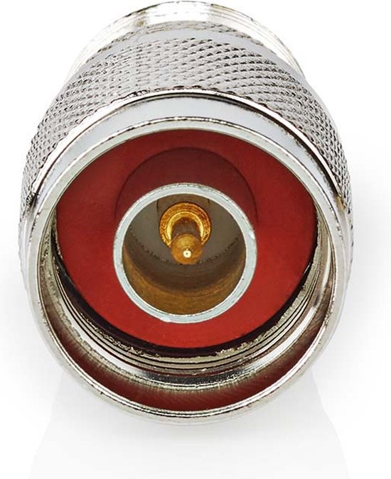 Nedis Satelliet- en Antenne-Adapter - N-Male - PL259 Female - Vernikkeld - 75 Ohm - Recht - Metaal - Zilver - 10 Stuks - Envelop - afbeelding 1