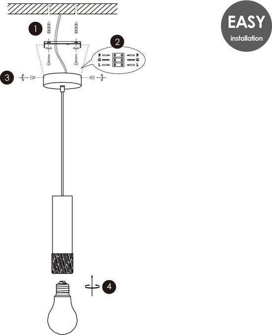 Home Sweet Home - Landelijke Hanglamp Furdy - geschikt voor E27 LED lichtbron - hanglamp gemaakt van Hout - 10/10/130cm - Pendellamp geschikt voor - afbeelding 7