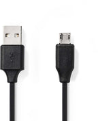 Nedis CCGB60510BK10 USB-kabel 1 m 2.0 USB A Micro-USB B Zwart - afbeelding 4