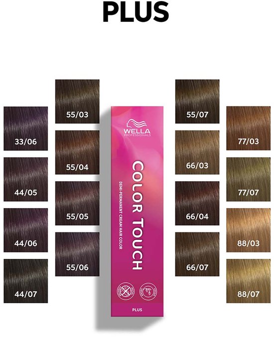Wella Professionals - Color Touch Plus - 55/07 Lichtbruin Intensief Natuur Bruin 60 ml - afbeelding 7