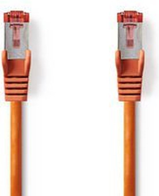 Nedis CAT6 Netwerkkabel - RJ45 Male - RJ45 Male - S/FTP - 20.0 m - Rond - LSZH - Oranje - Polybag - afbeelding 9