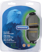 Bandridge 21pin platte scartkabel met vergulde contacten - 5 meter - afbeelding 2