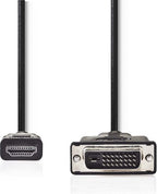 Nedis HDMI Kabel - HDMI Connector - DVI-D 24+1-Pins Male - 1080p - Vernikkeld - 5.00 m - Recht - PVC - Zwart - Envelop - afbeelding 7