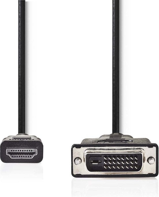 Nedis HDMI Kabel - HDMI Connector - DVI-D 24+1-Pins Male - 1080p - Vernikkeld - 5.00 m - Recht - PVC - Zwart - Envelop - afbeelding 7