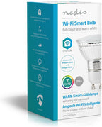 Nedis SmartLife Multicolour Lamp - Wi-Fi - GU10 - 330 lm - 5 W - RGB / Warm Wit - 2700 K - Android / IOS - PAR16 - 1 Stuks - afbeelding 2