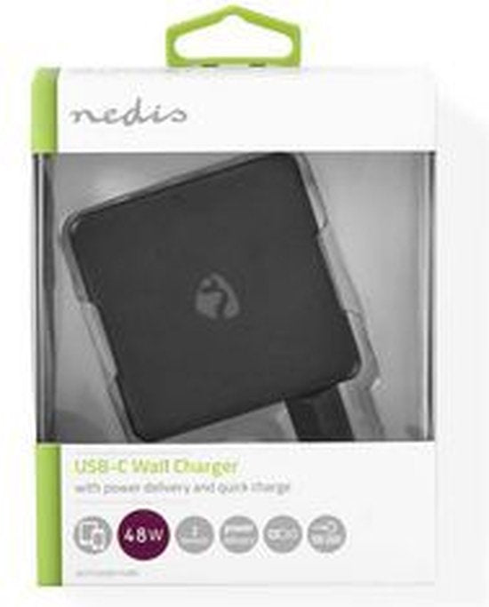 Nedis thuislader met 1 USB-C PD en 1 USB-A Quick Charge 3.0 poort - 48W - afbeelding 12