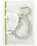 Seriële Kabel - D-SUB 25-Pins Male - D-SUB 9-Pins Female - Vernikkeld - 2.00 m - Rond - PVC - Ivoor - Envelop - afbeelding 2