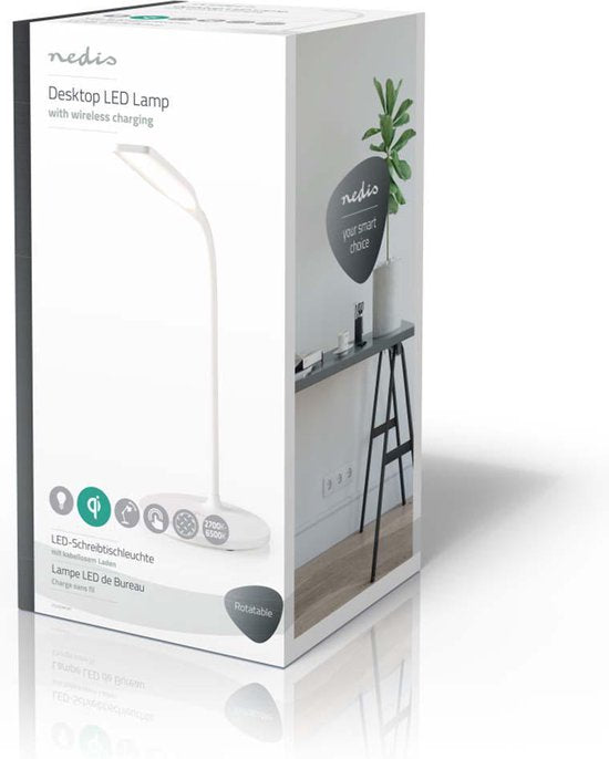 Nedis LED-Lamp met Draadloze Lader - Dimmer - Op Product - Qi - 5 W - Met dimfunctie - Koel Wit / Natuurlijk Wit / Warm Wit - 2700 - 6500 K - afbeelding 10