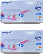 6 stuks (2 x 3) Spot Energetic GU10 4,9 W (64 W) Helder Wit (4000K) - afbeelding 1