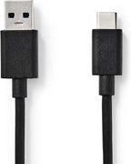 Nedis USB-Kabel - USB 3.2 Gen 1 - USB-A Male - USB-C Male - 15 W - 5 Gbps - Vernikkeld - 1.00 m - Rond - PVC - Zwart - Label - afbeelding 5